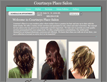 Tablet Screenshot of courtneysplacesalon.com